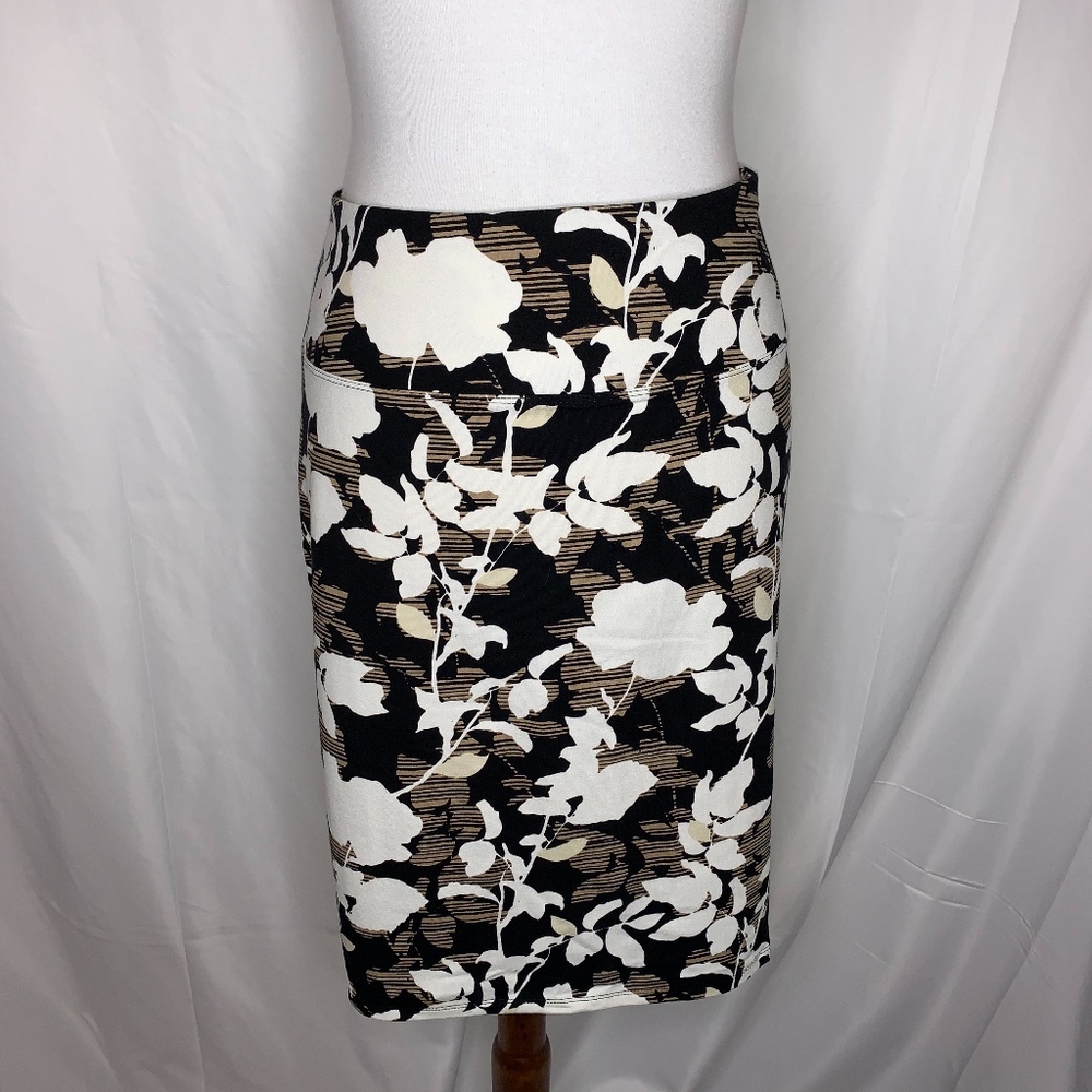 J. Jill Petite Floral Pencil Skirt